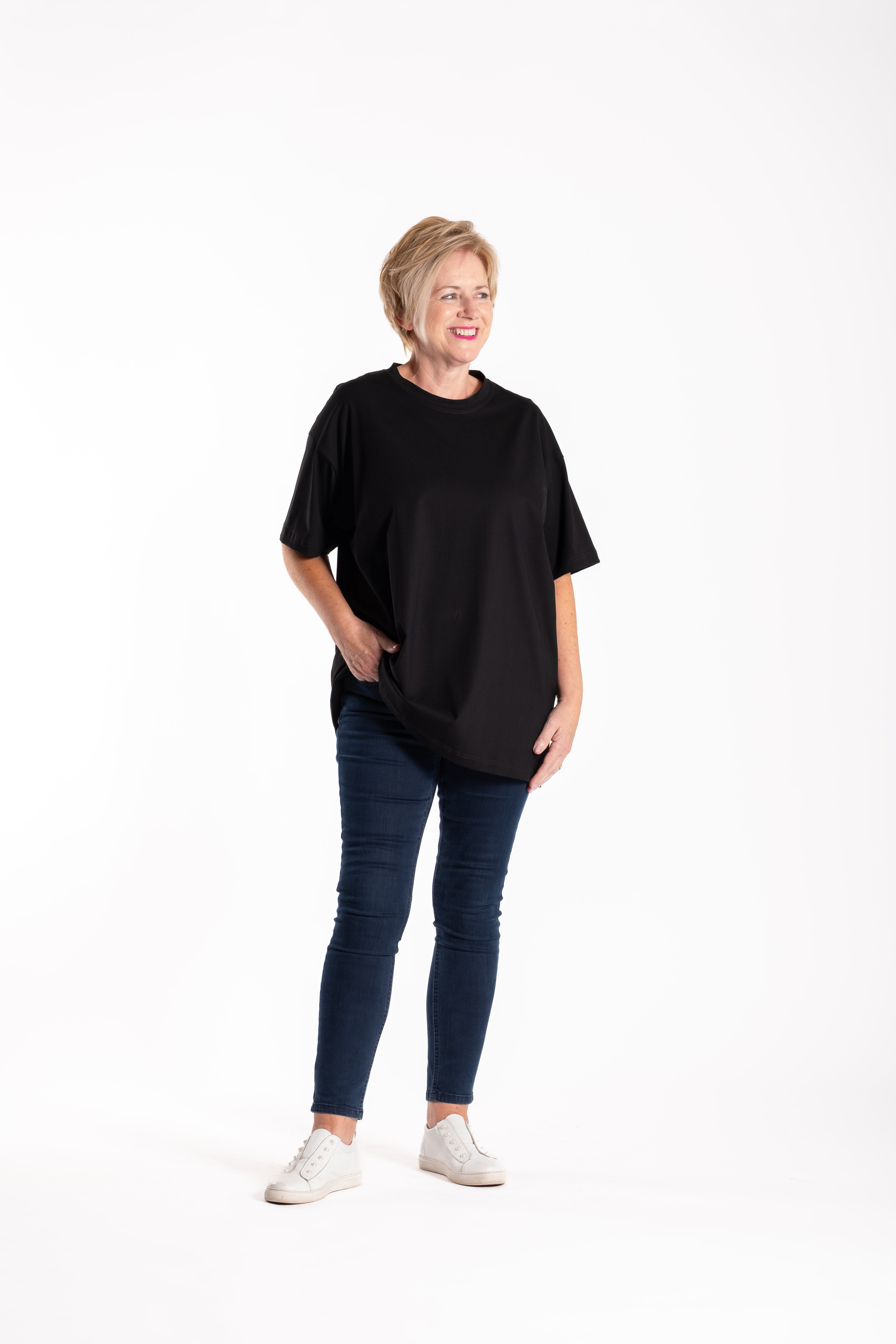 Oversized Box Tee Black