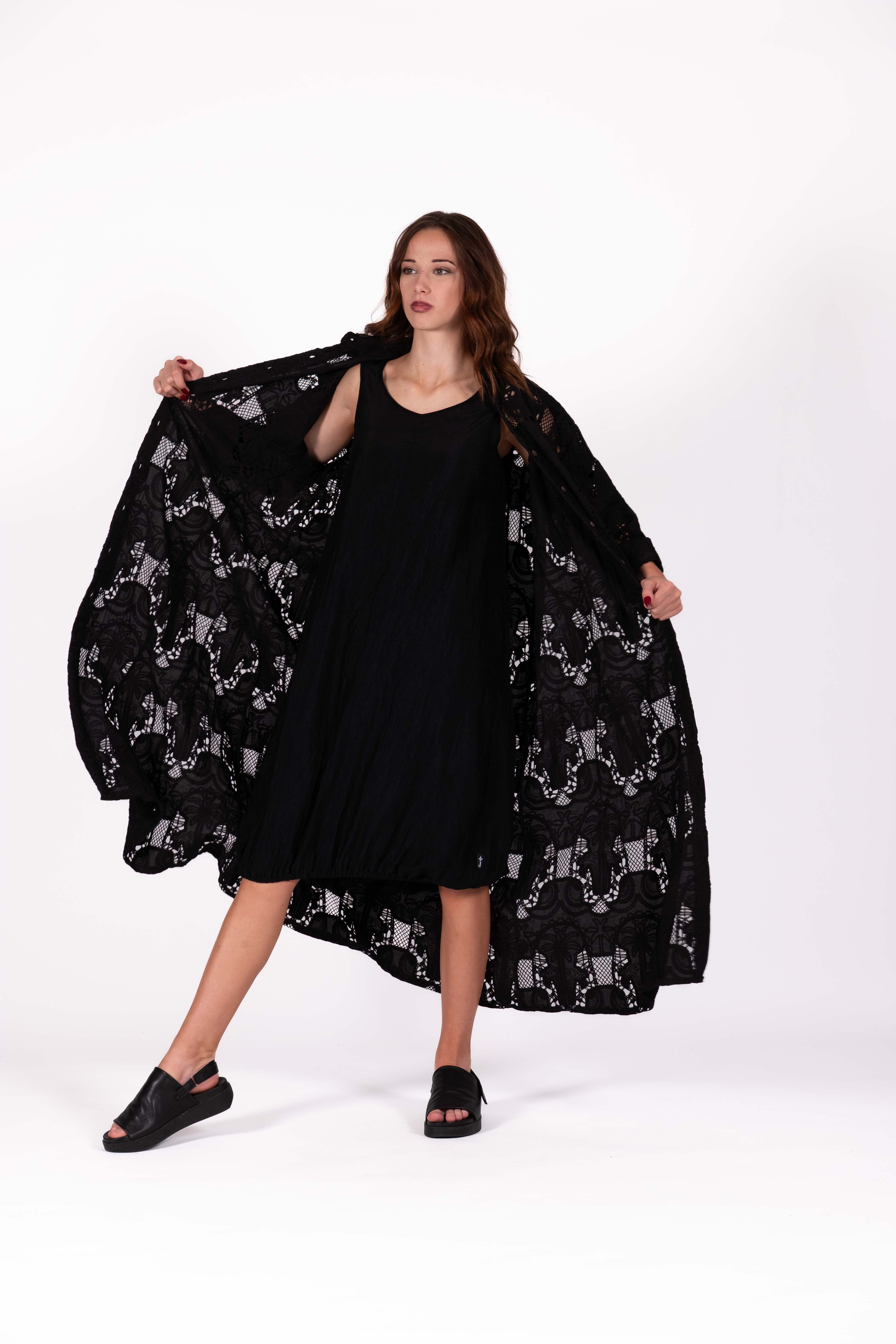 Trooper Shirt Palm Lace Black