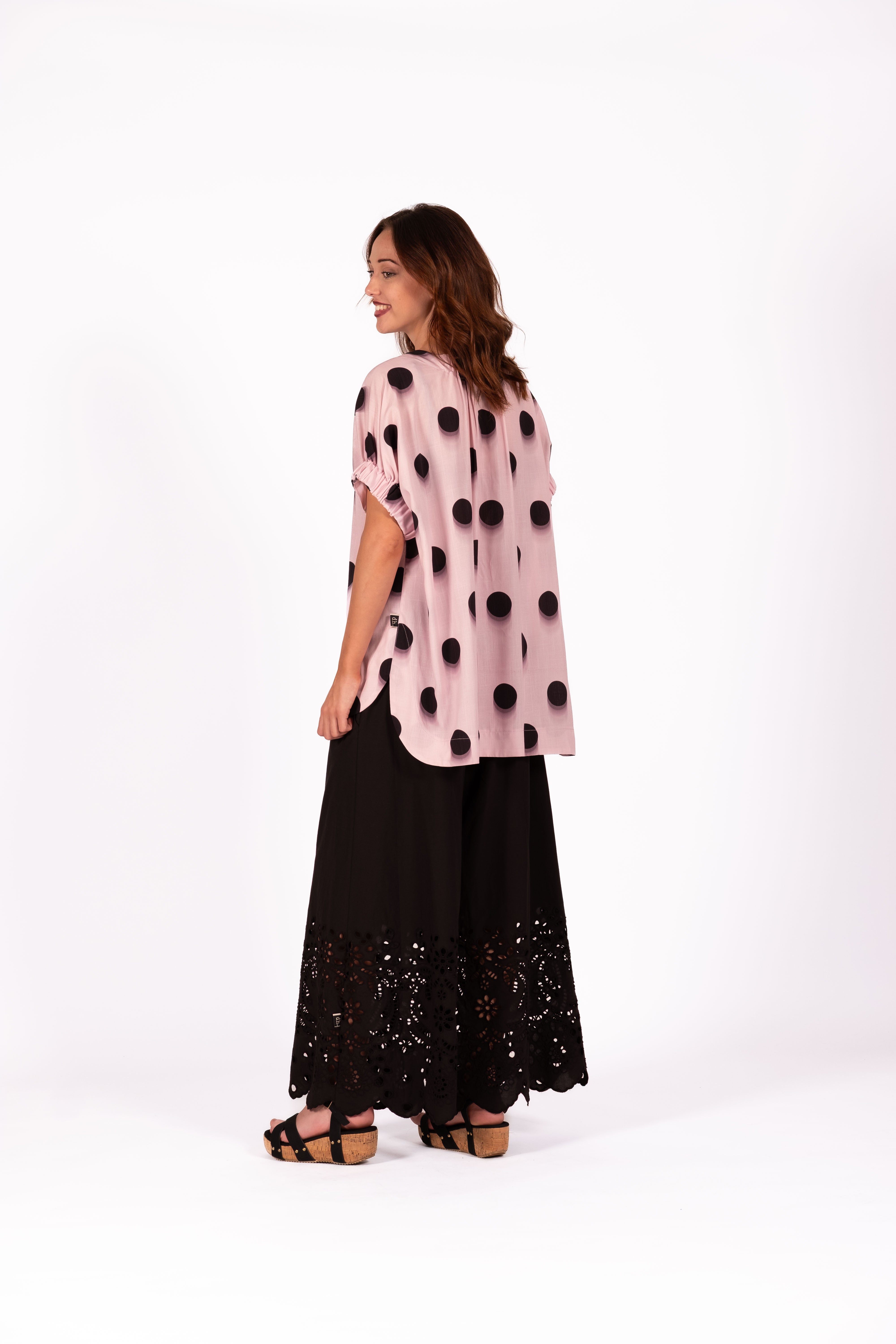 Maddy Pants Embroidery Black