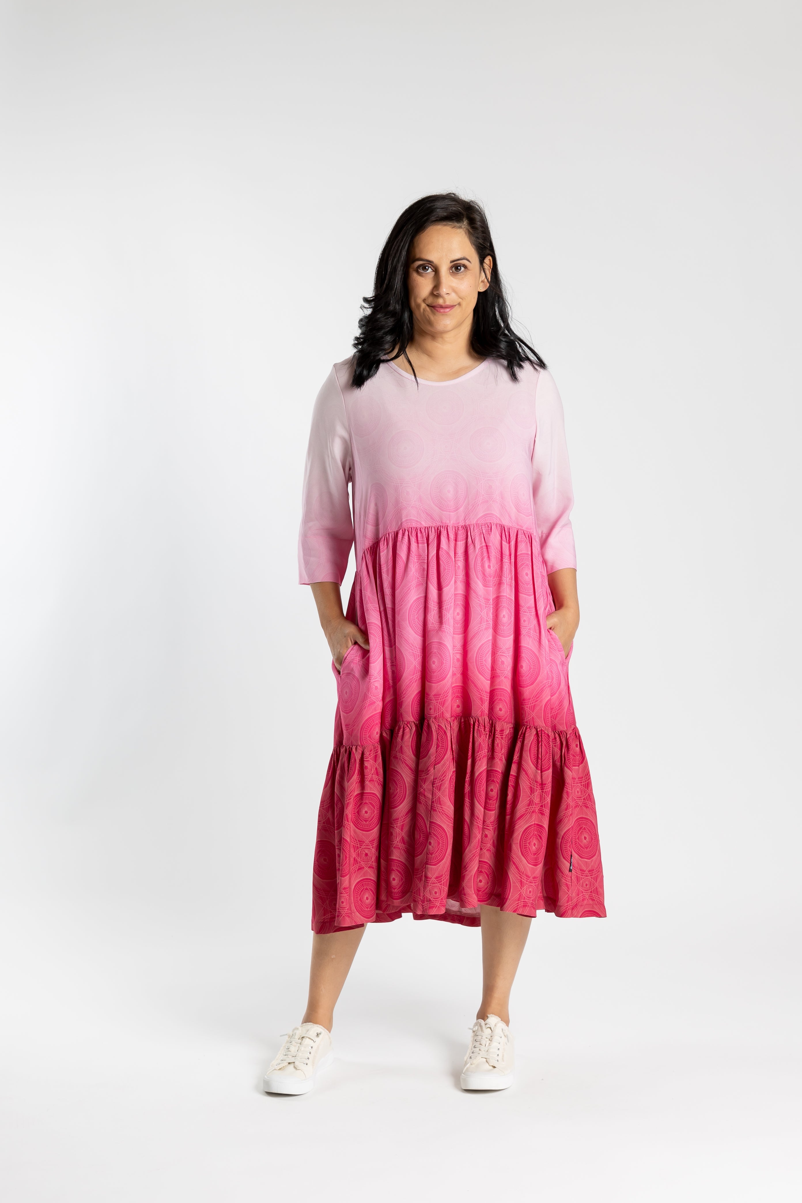 Cleo Dress Pink Fade