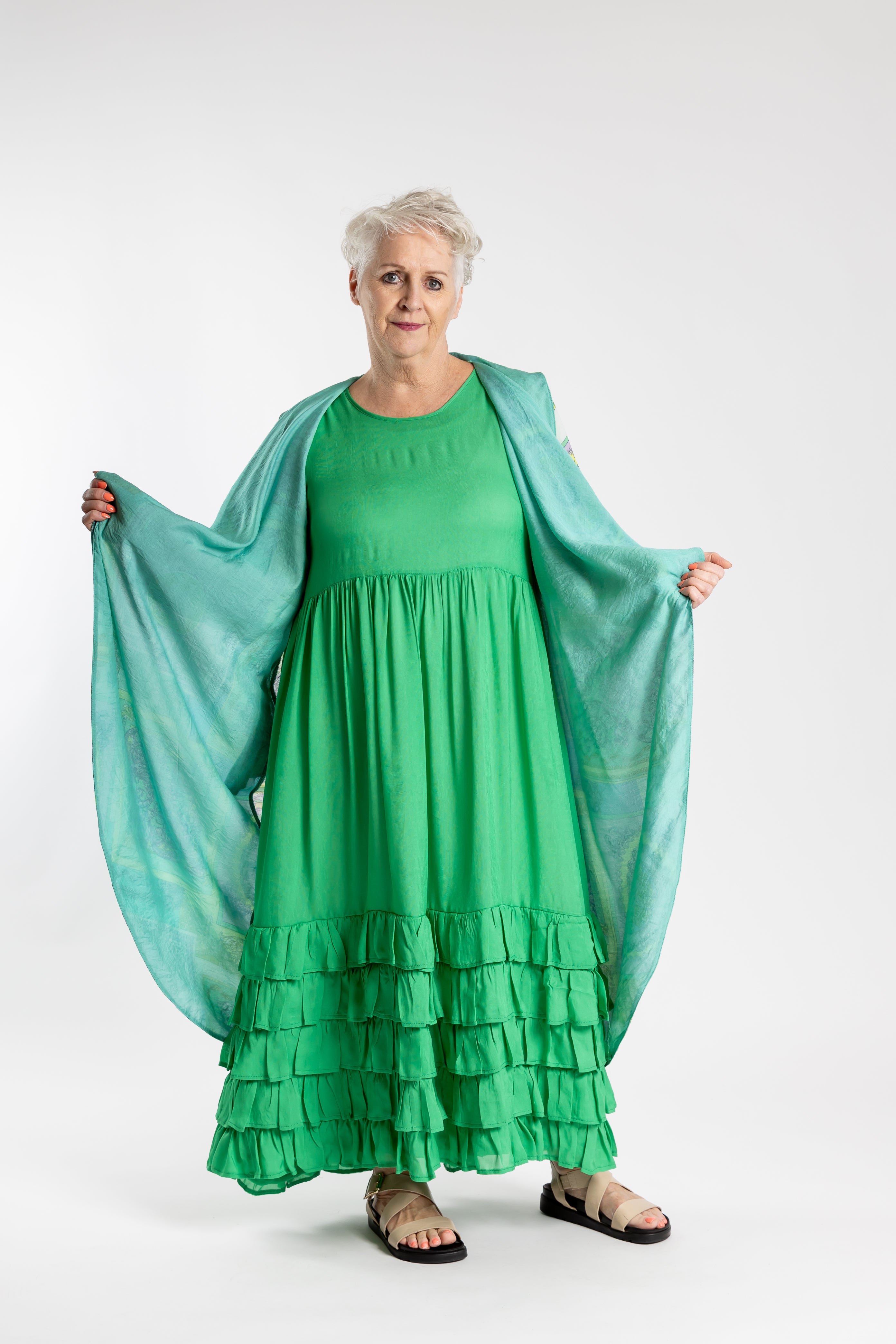 Borderline Dress Green