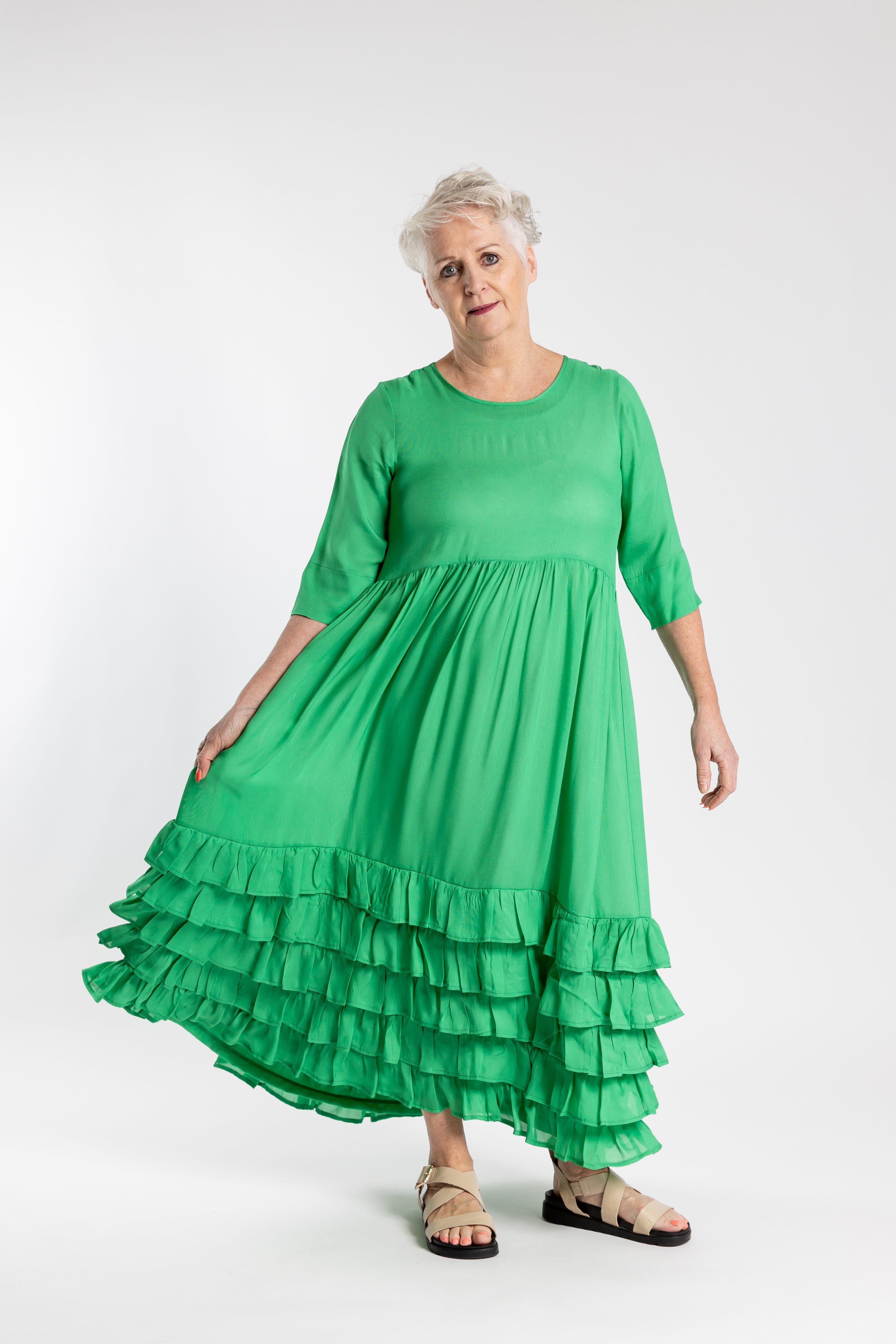 Borderline Dress Green