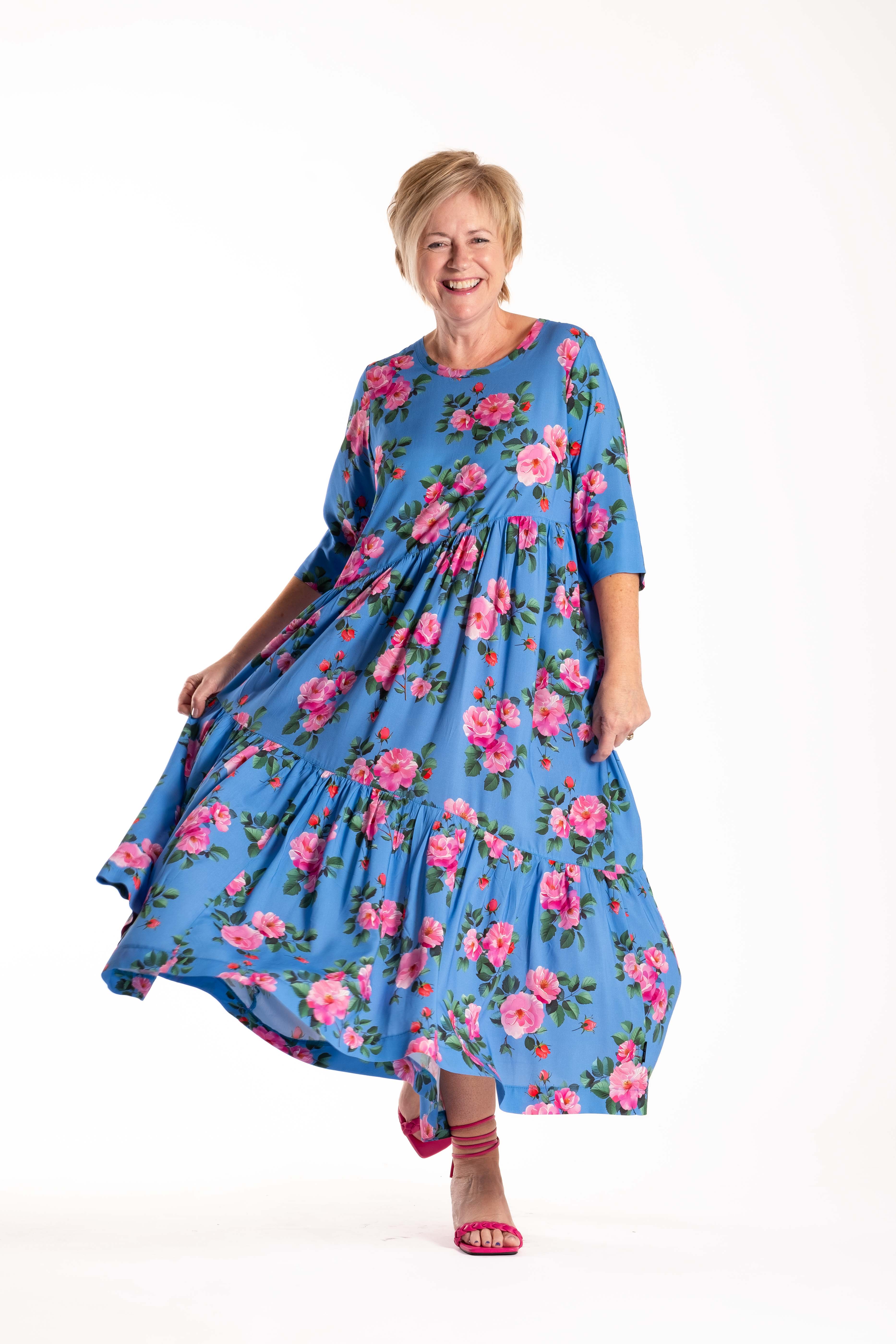 Angled Dress Persian Blue