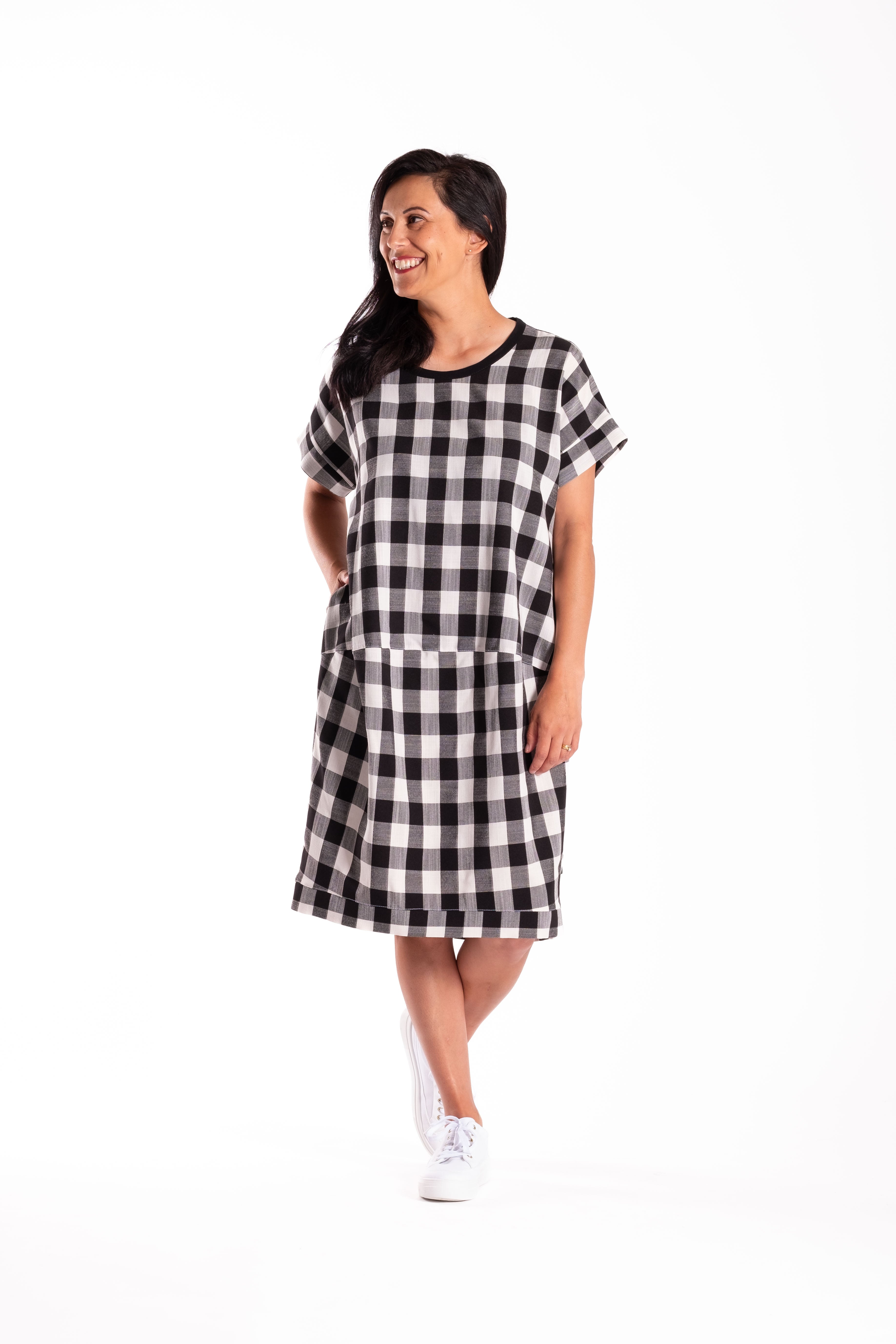 Skylar Dress Black Chq