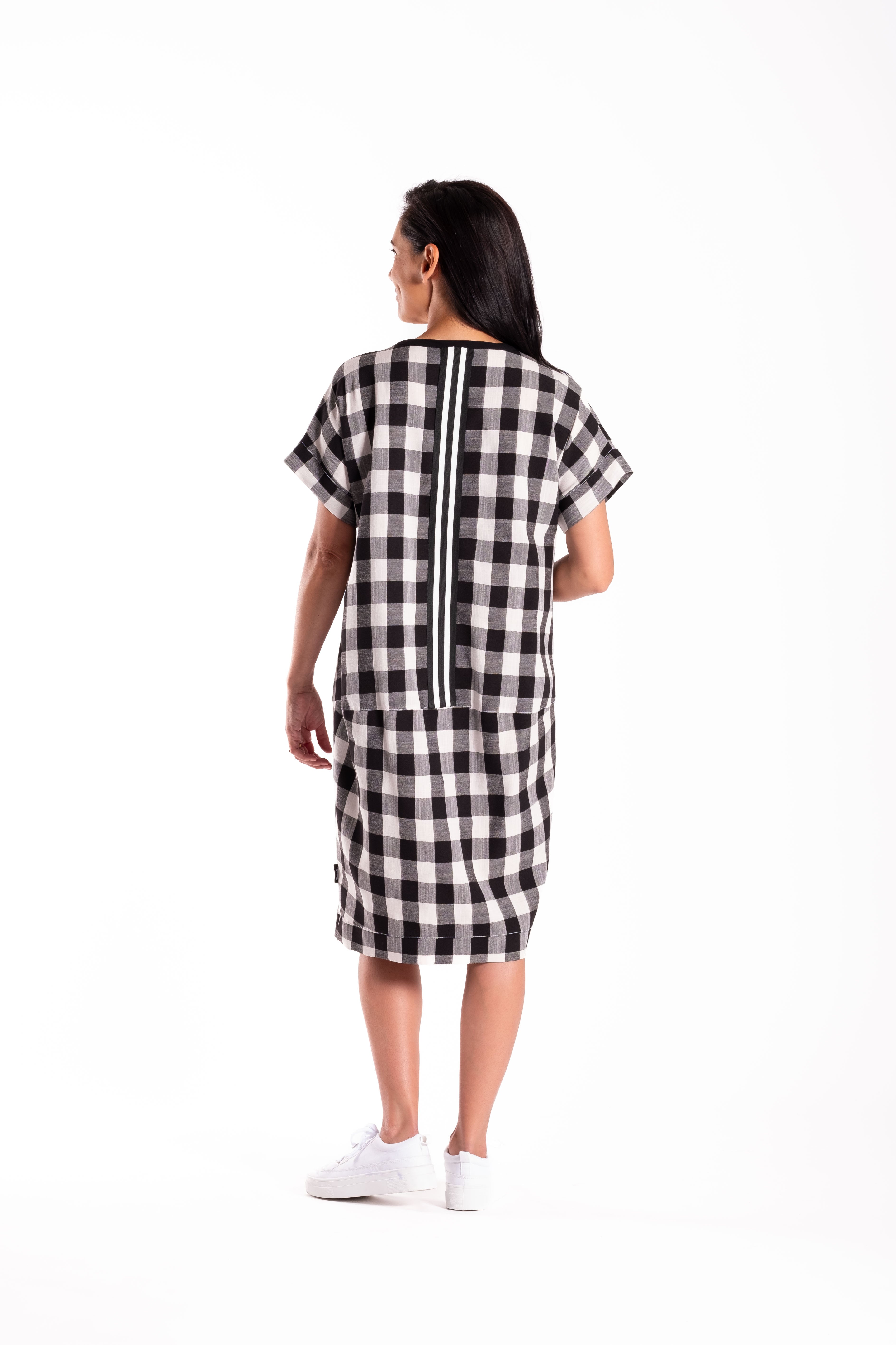 Skylar Dress Black Chq