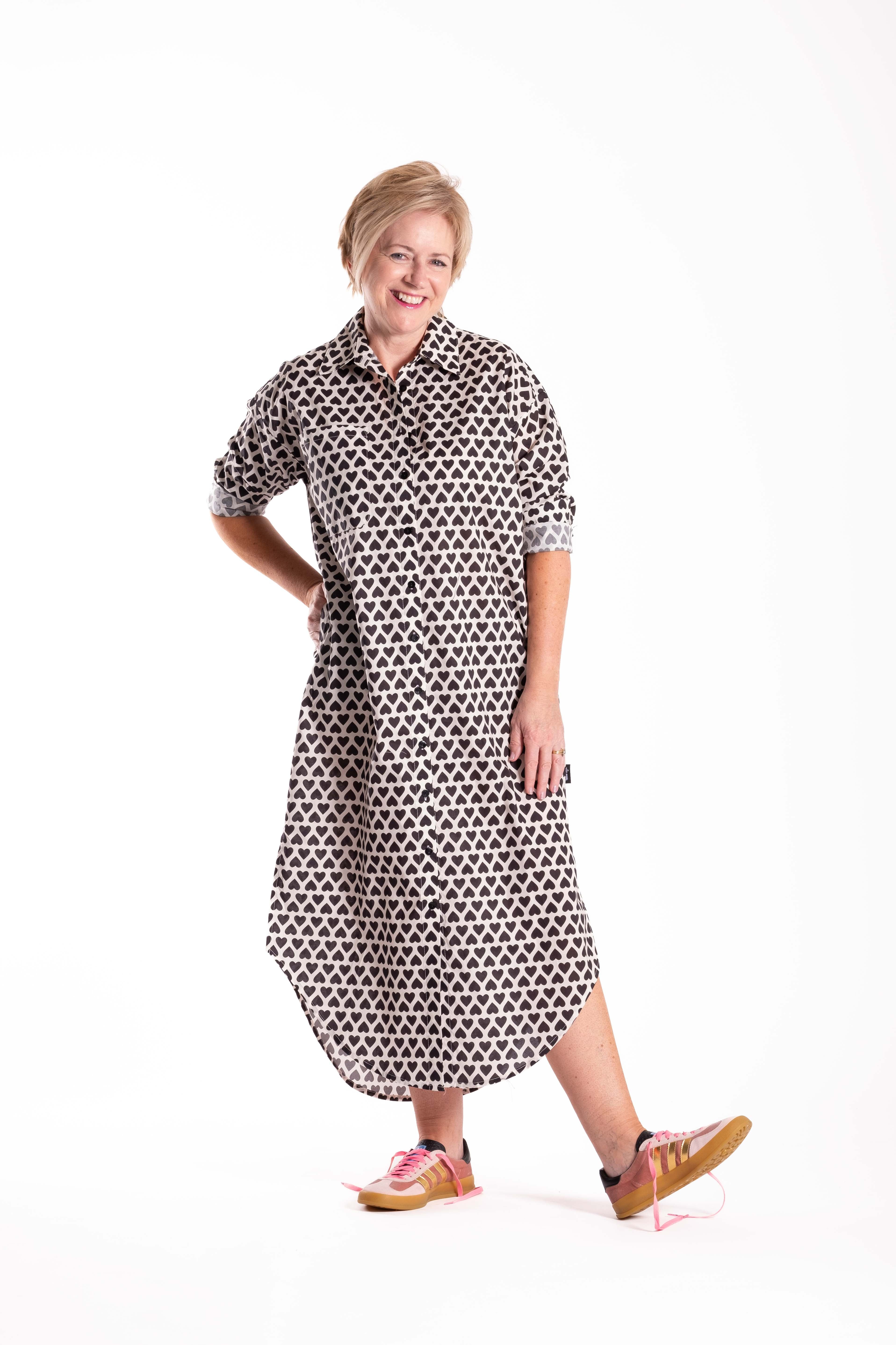 Long Shirt Dress Hearts