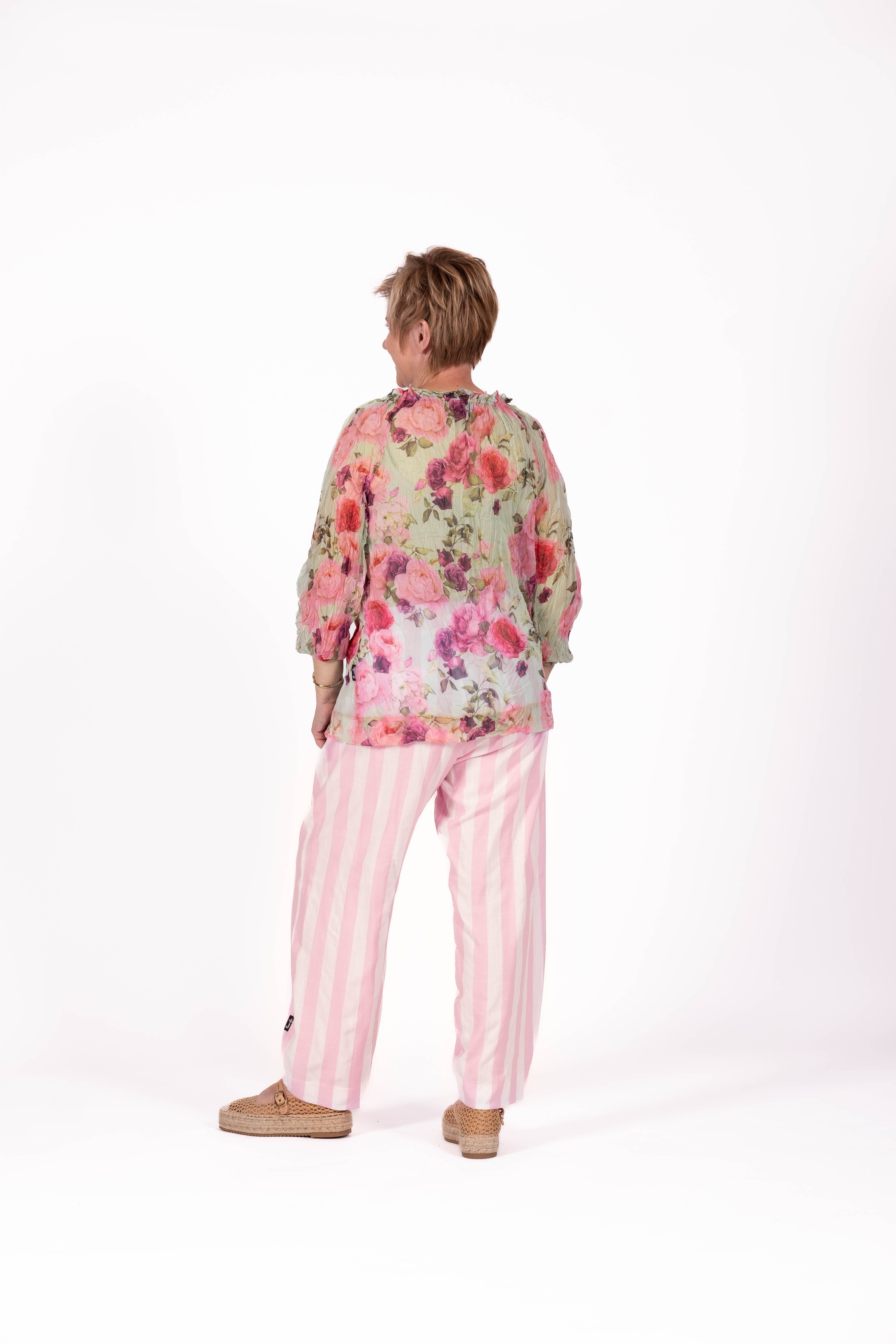 Arabella Top Watercolour Rose