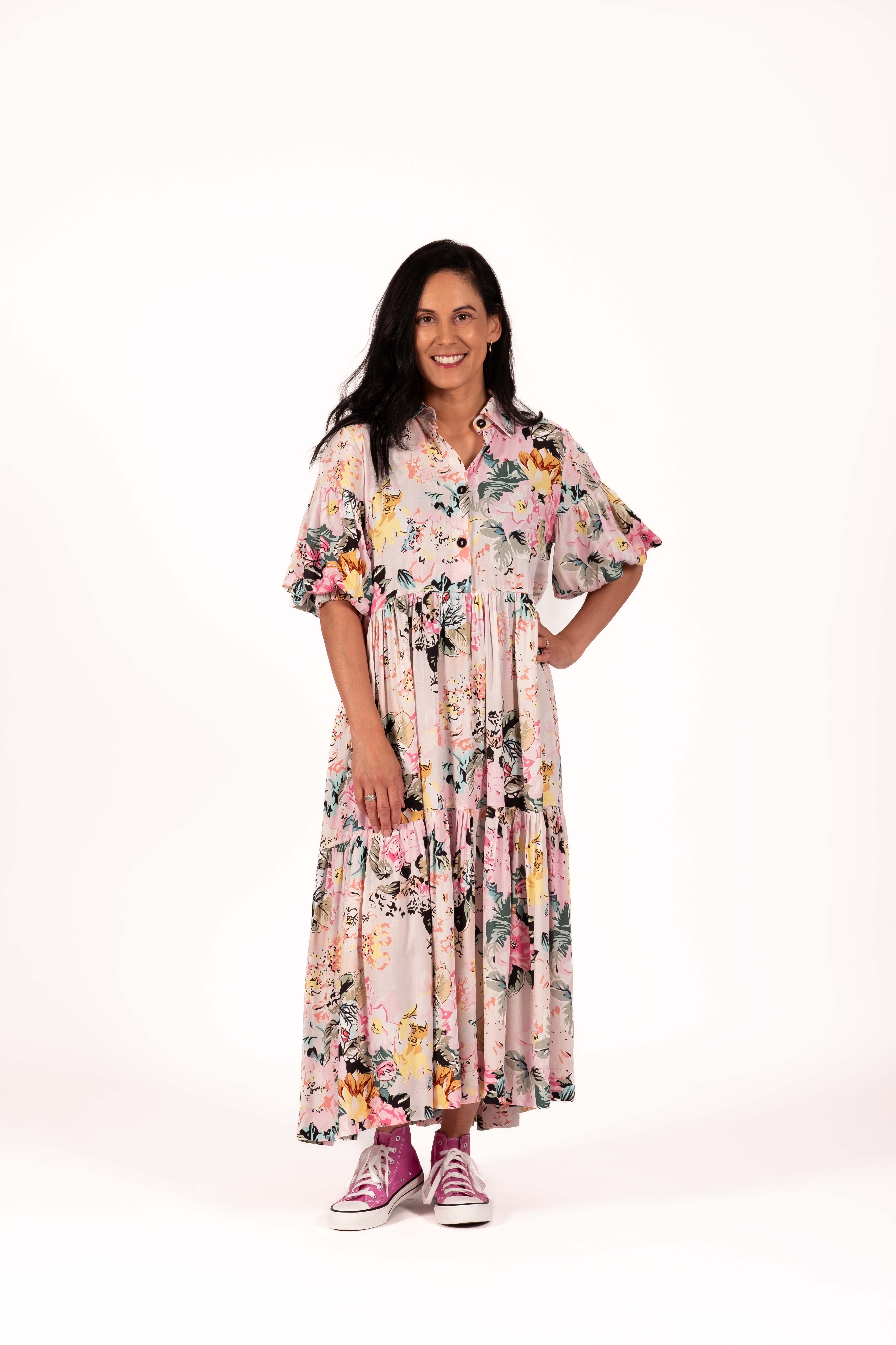 Lana Dress Pastel Bloom