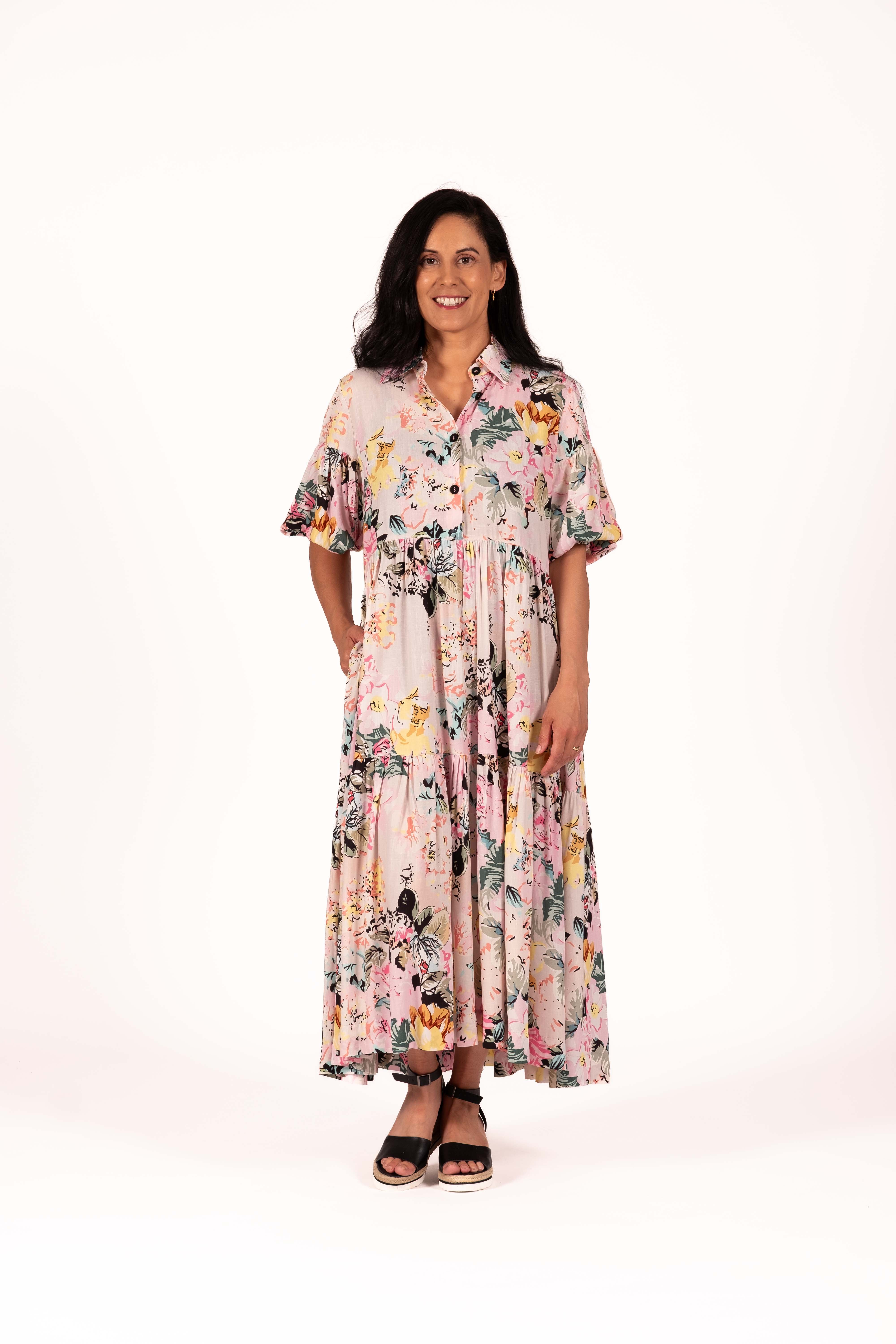 Lana Dress Pastel Bloom