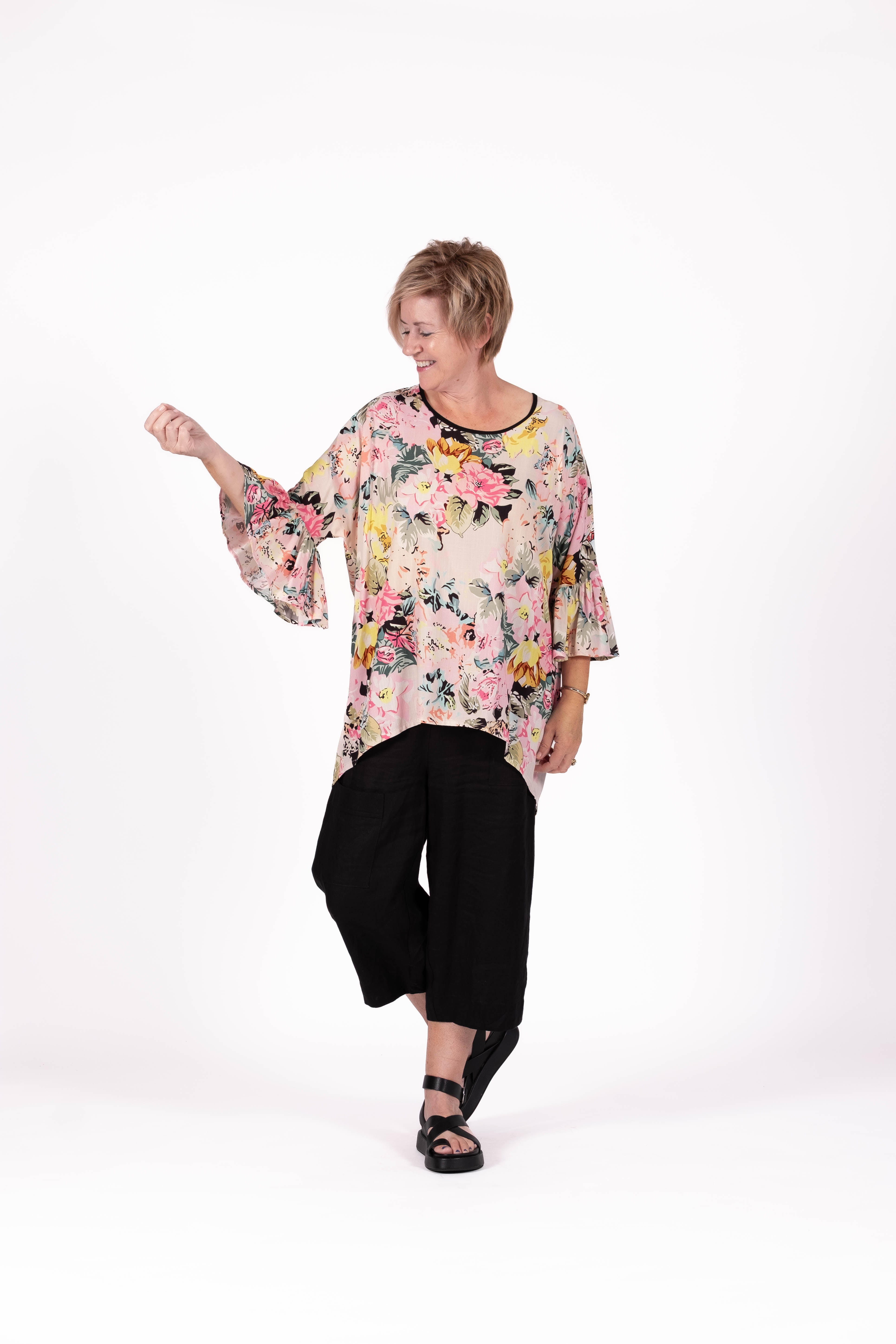 Relaxed Top Pastel Bloom