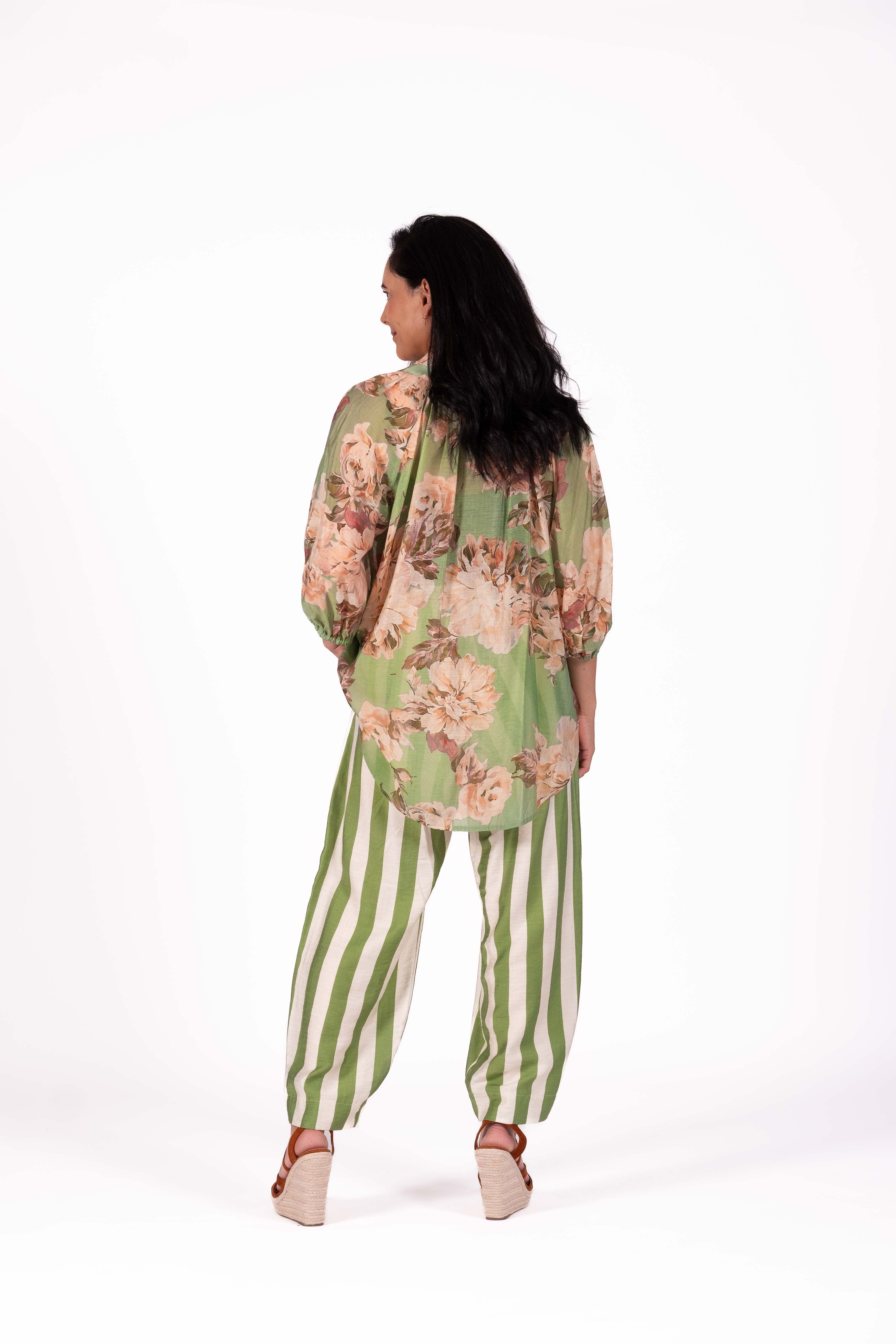 Twilight Pants Lime Stripe