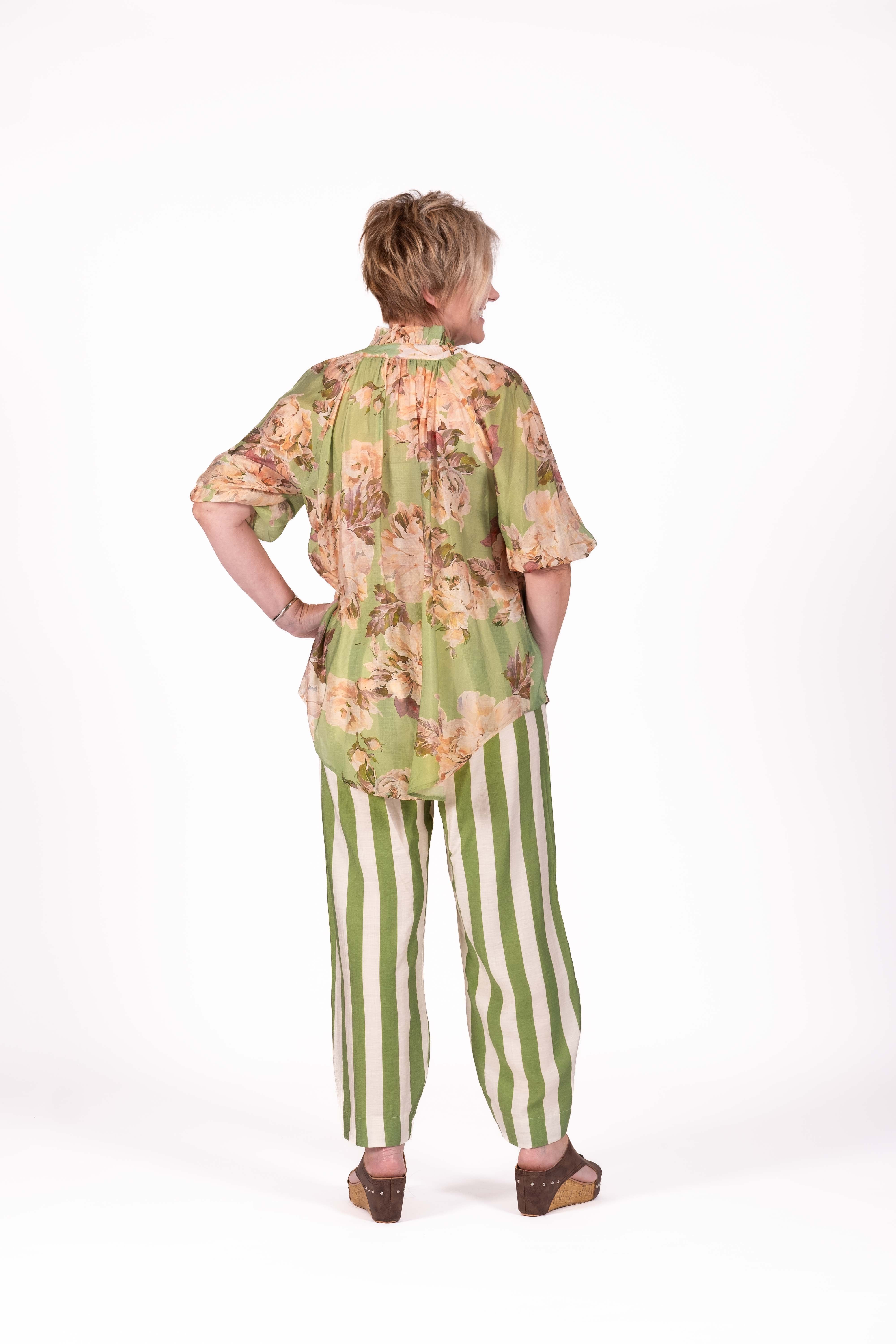 Twilight Pants Lime Stripe