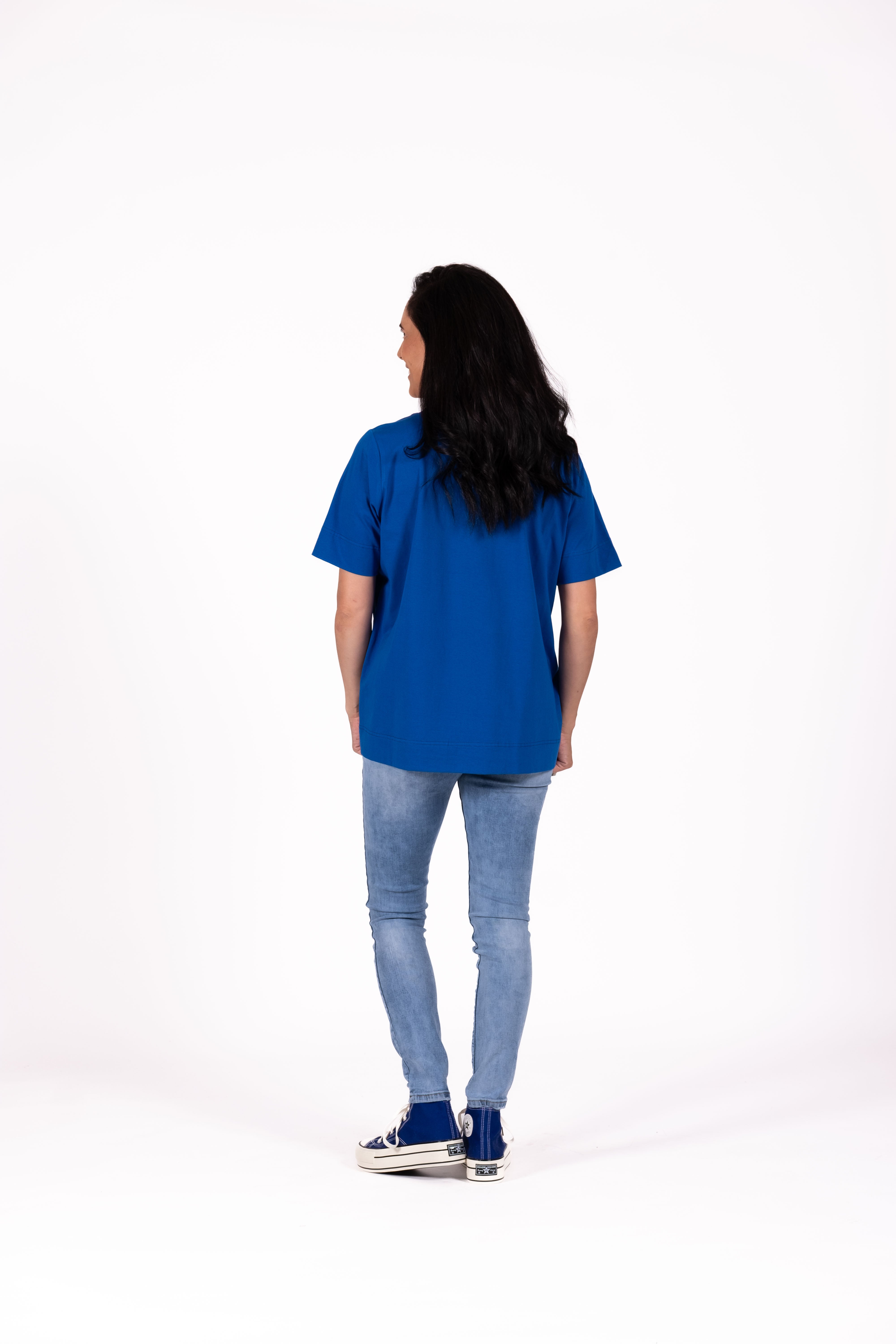 Basic Tee Blue Flower