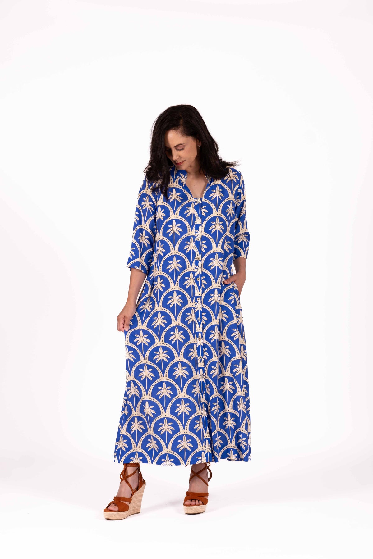Frankie Dress Palm Escape