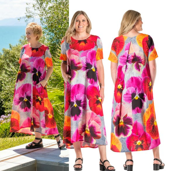 Menaka Dress Lush Pansies