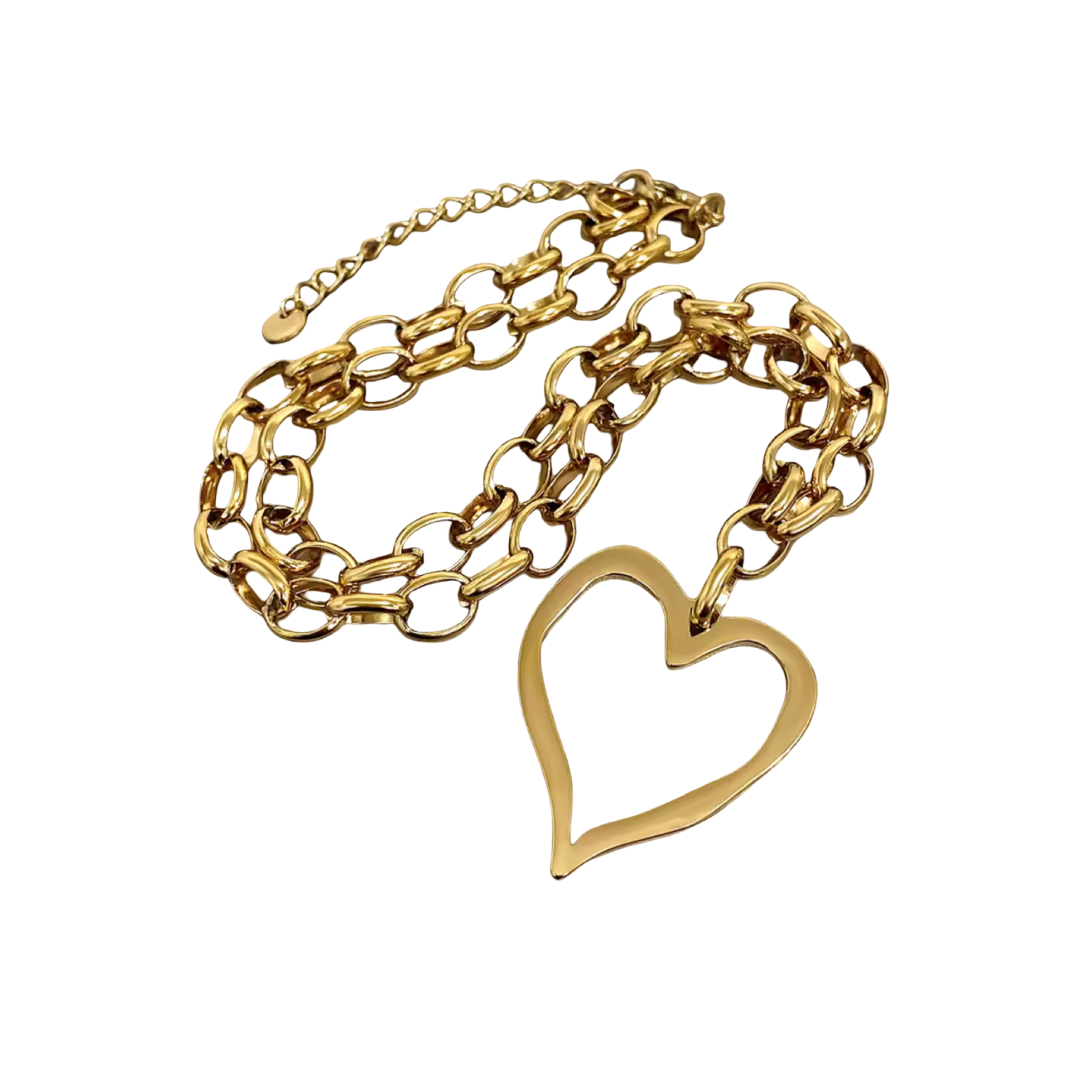 Heart Luxe Necklace Gold