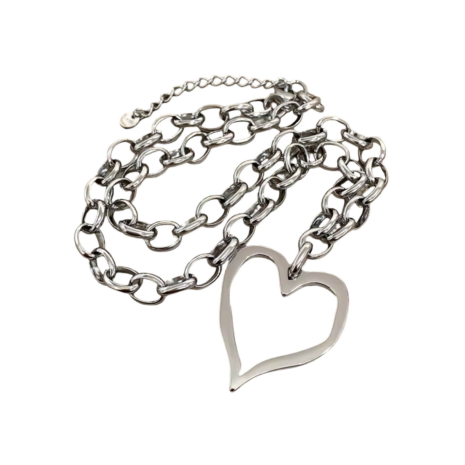 Heart Luxe Necklace Silver