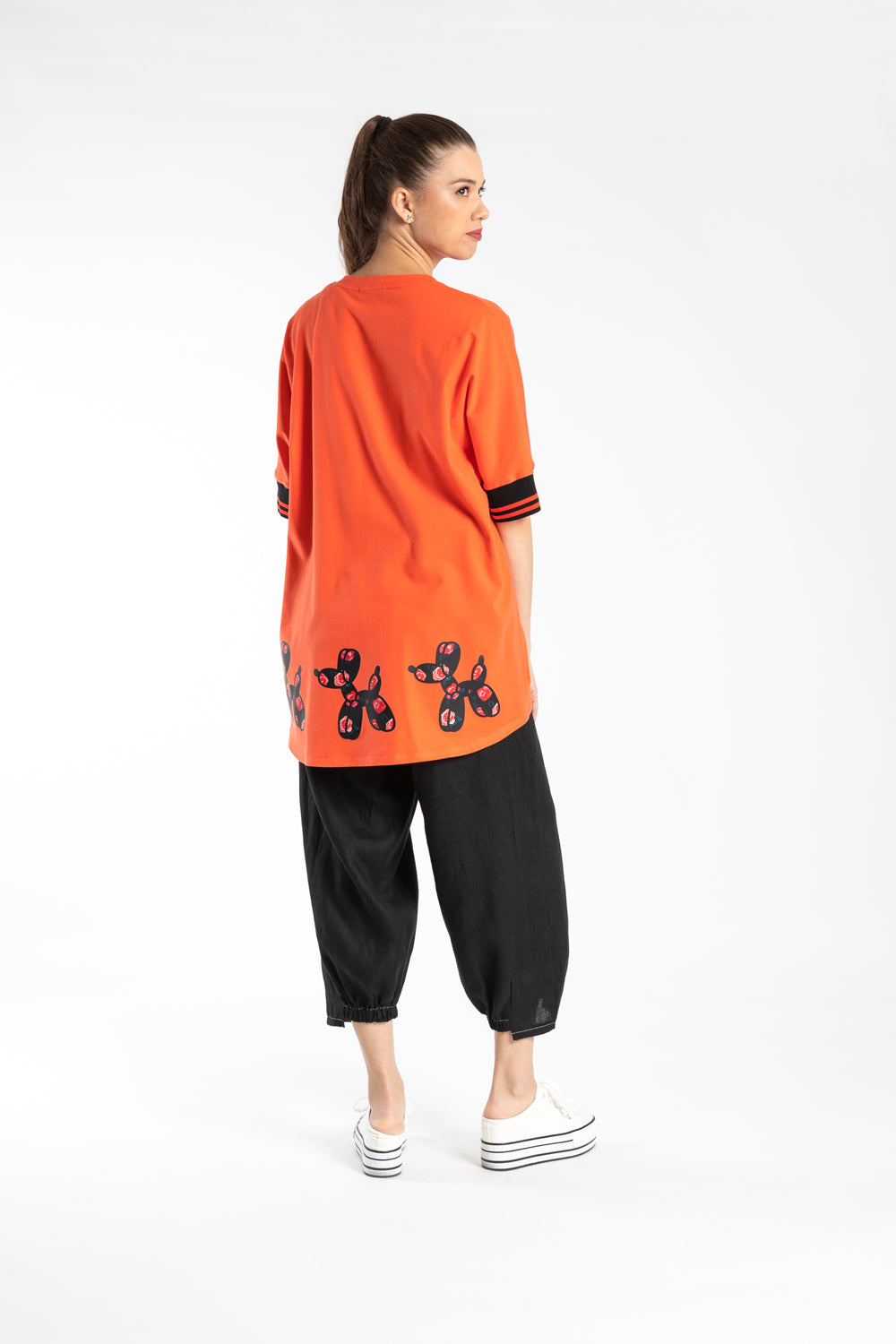 Relaxed Tee Orange Dogs