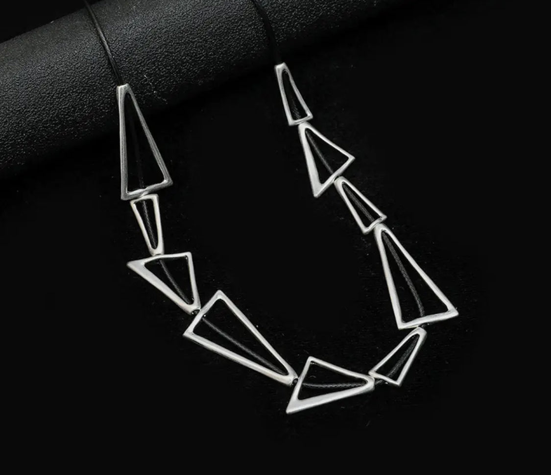 Necklace Metal Triangles